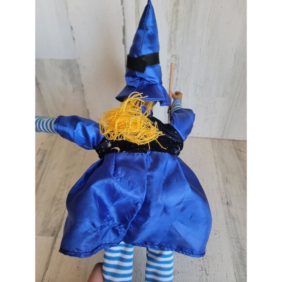 Animated Blue Moon scary witch Halloween pop Decor light up - Picture 3 of 9